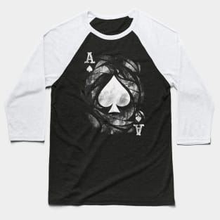 Grunge Ace of Spades Baseball T-Shirt